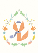 Petit renard au doux bonnet d'octobre